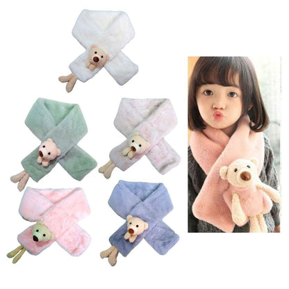 Bufandas Osito🧣 Kawaii  para  Niños y Niñas