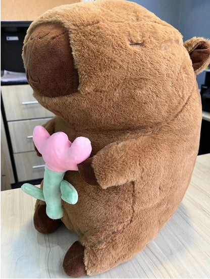 Peluche Capibara con Rosa