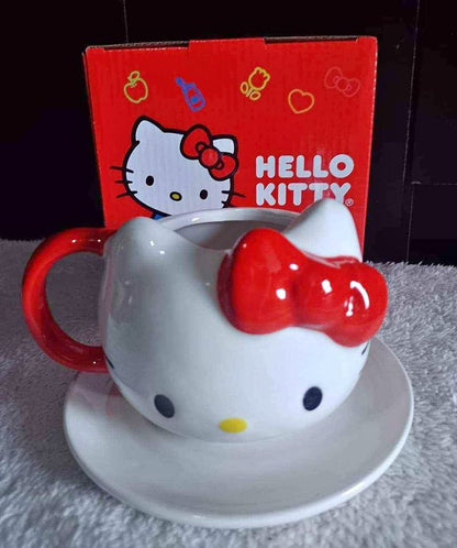 Taza Helllo Kitty c/plato